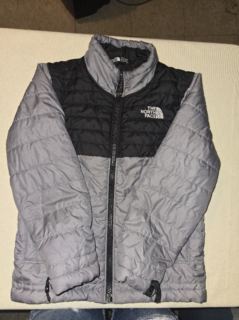 The North Face Kid's Gray and Black Insulated Jacket